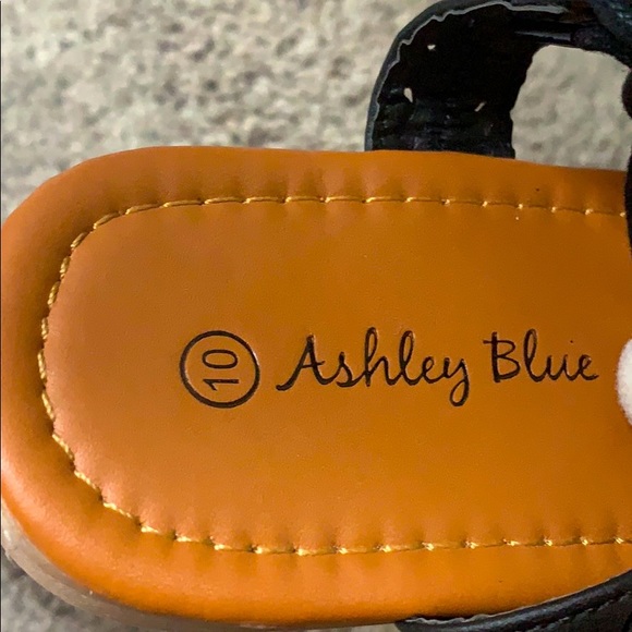 Ashley Blue Pom Pom Lace Sandals - Picture 7 of 7